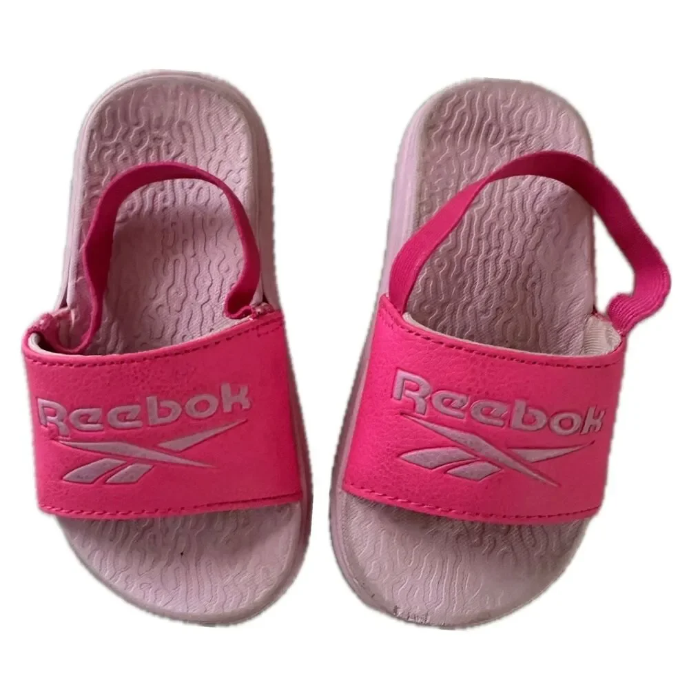 Reebok Toddler Girl Elastic Slingback Strap Dual Density Slide Wet Sandals 9
